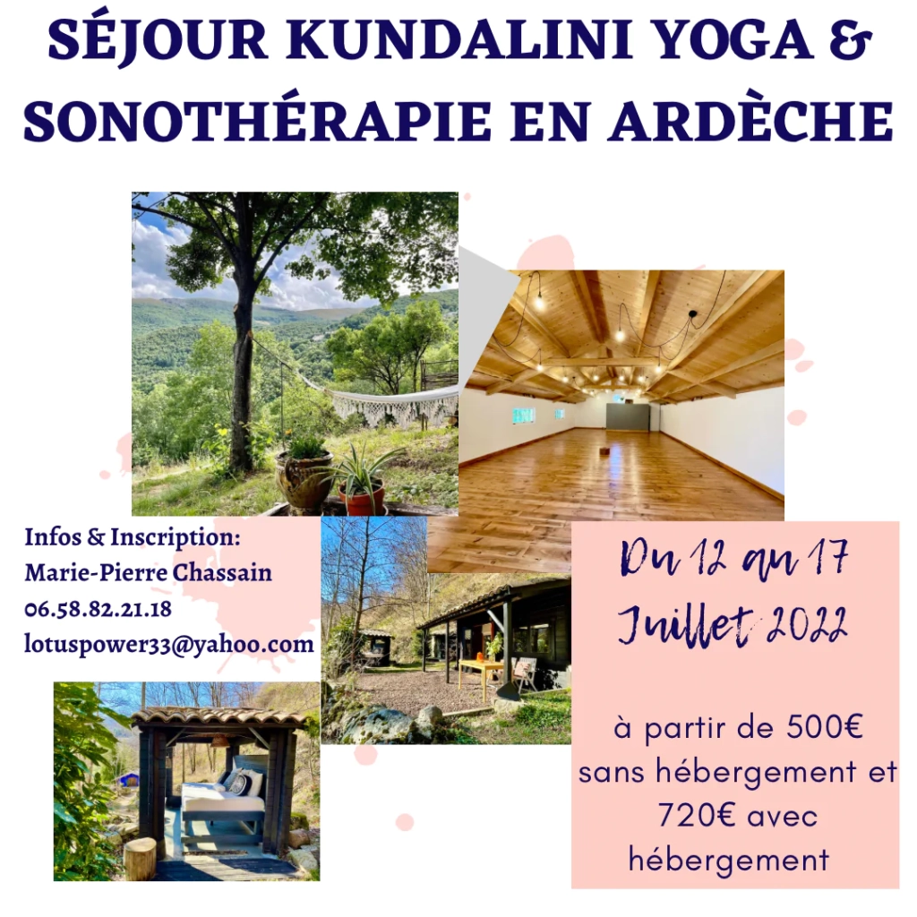 Séjour Yoga en Juillet en Ardèche 